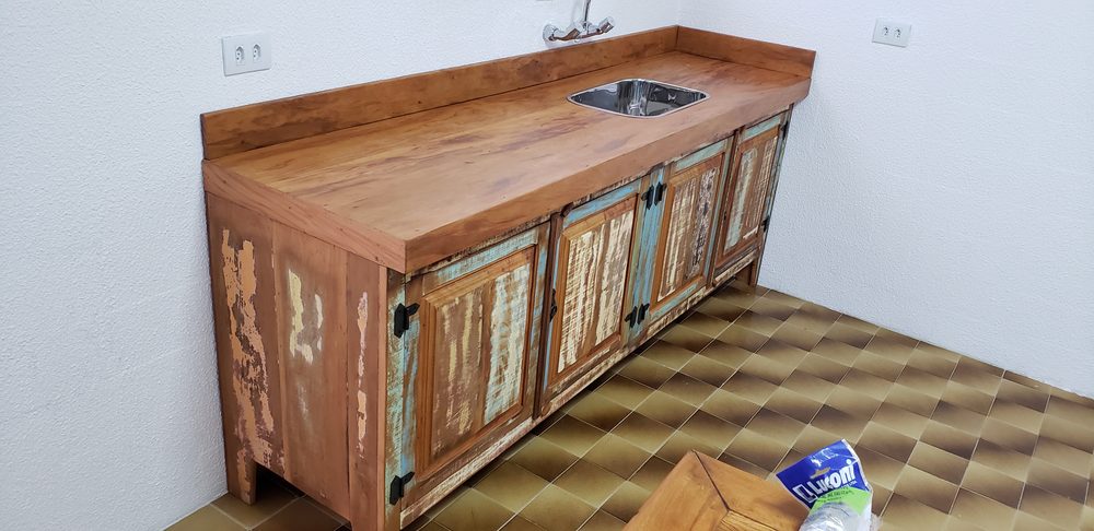 Buffet de madeira maciça da Vintage Decor, peça BUF-15