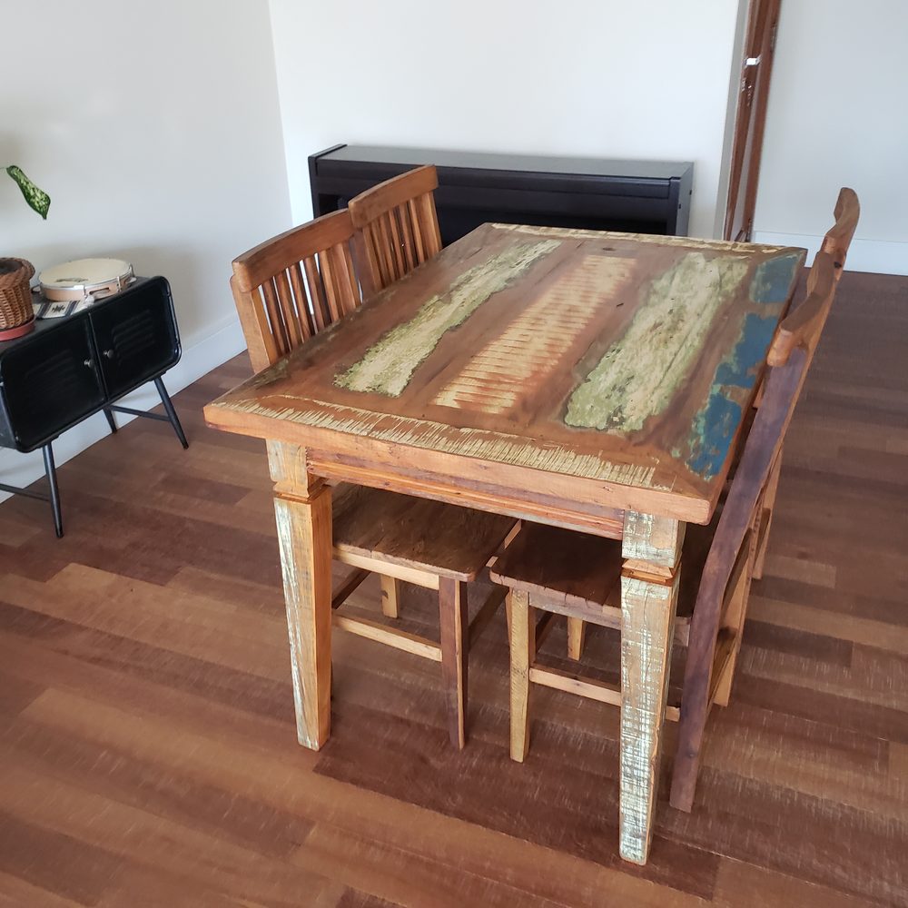 Mesa de madeira maciça da Vintage Decor, peça MES-12