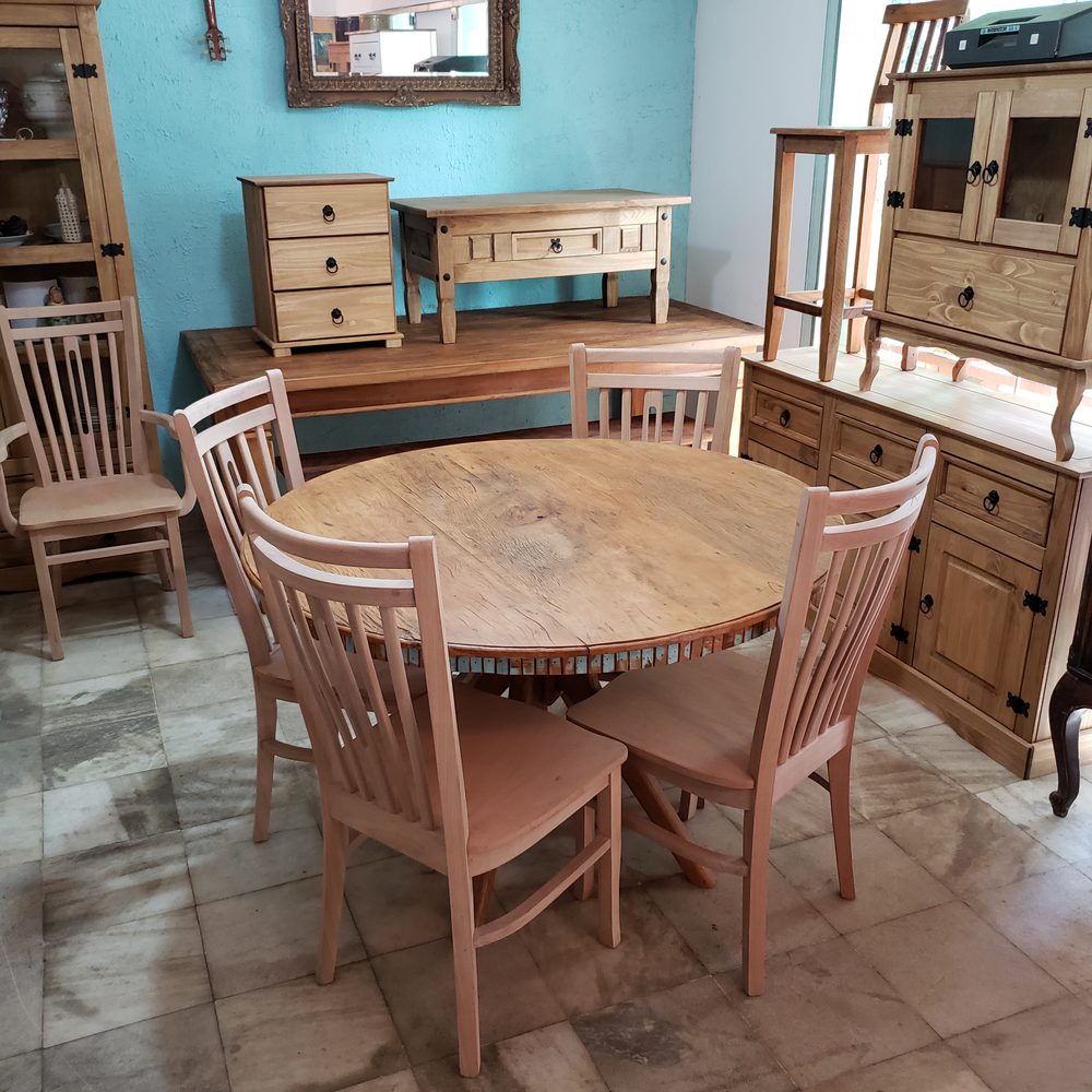 Mesa de madeira maciça da Vintage Decor, peça MES-16