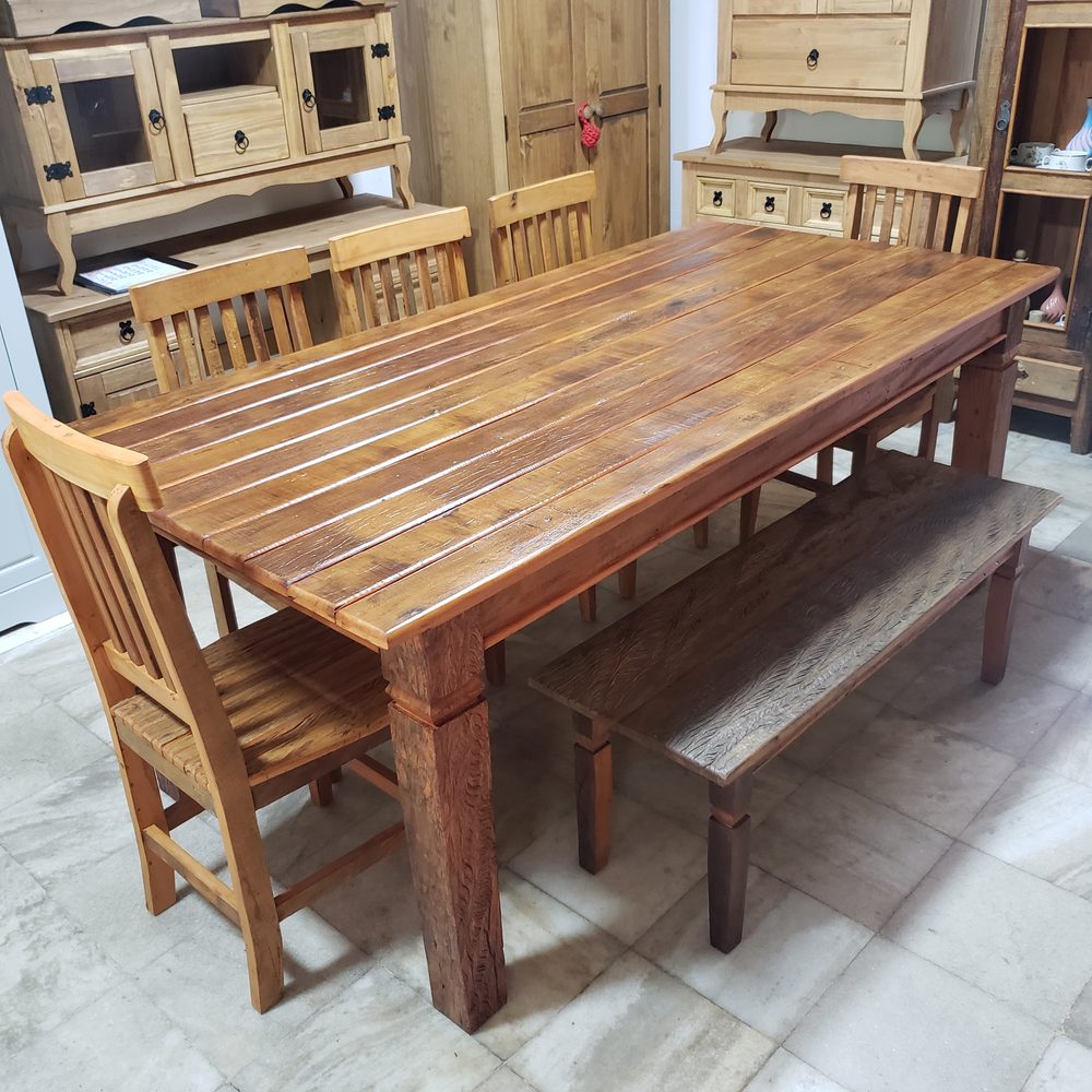 Mesa de madeira maciça da Vintage Decor, peça MES-17