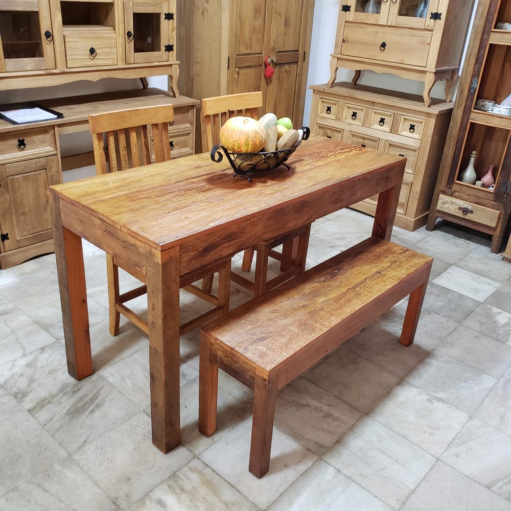 Mesa de madeira maciça da Vintage Decor, peça MES-21