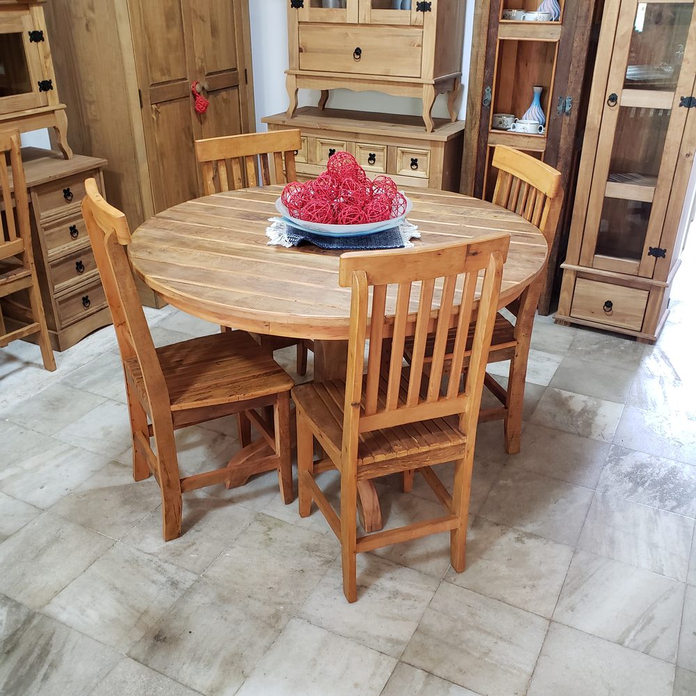 Mesa de madeira maciça da Vintage Decor, peça MES-23