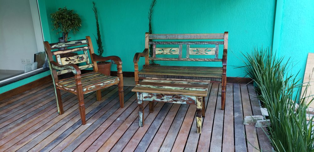 Peça com pátina colorida da Vintage Decor, peça PAT-02